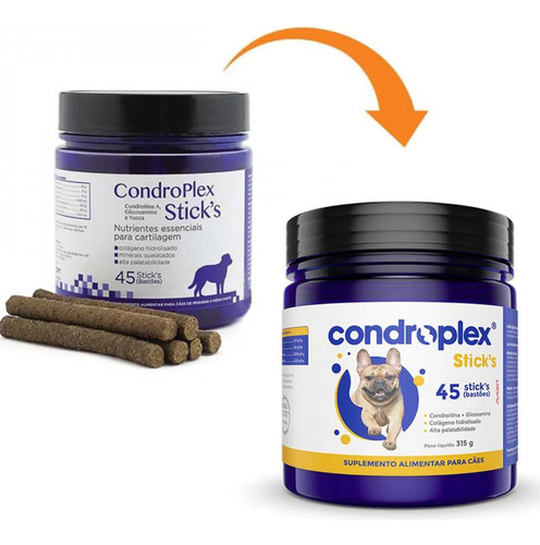 Suplemento Alimentar Condroplex Sticks 45unt 10kg Avert Full