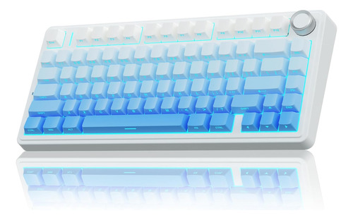 Teclado Aula F75/99 Pro-de Blanco/azul