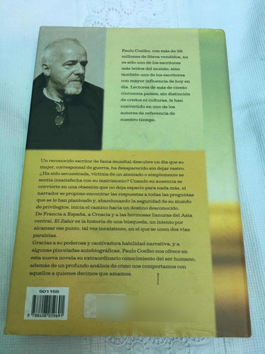 El Zahir Autor Pablo Coelho Editorial Planeta