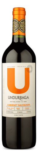 Vinho Chileno Tinto Seco Undurraga U Cabernet Sauvignon Valle Central Garrafa 750ml