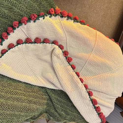 Para Ha Kit Crochet Manta Flores Juego Tejido Tejido /