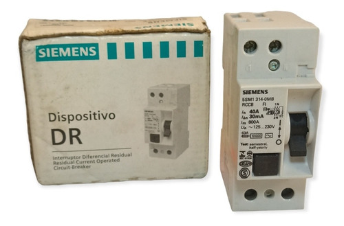 Interruptor Diferencial Siemens 5sm1 314 0mb 40a 30ma 