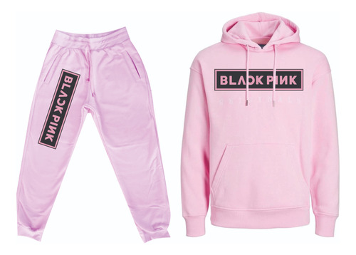 Conjuntos Sudadera Grupo Black Pink Logos Sudadera+ Buzo 