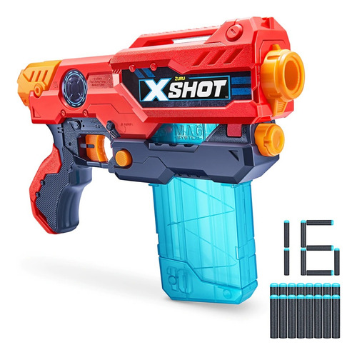 X-shot Zuru Pistola Hurricane Con Dardos Y Cargador Jeg 3693
