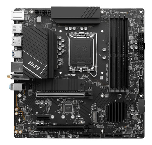 Placa-mãe Msi Pro B760m-a Wifi Ddr4 Pro Series Matx