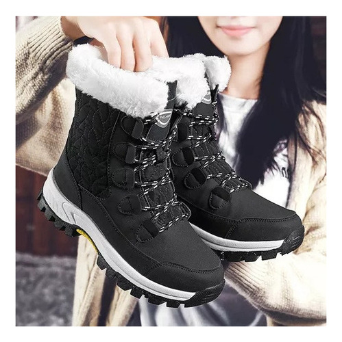 Nuevas Botas De Nieve De Invierno Impermeables Y Cálidas Par