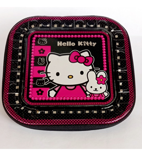 Estuche Porta Cds Infantil Metálico Hello Kitty