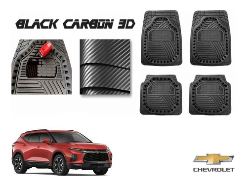 Tapetes Premium Black Carbon 3d Chevrolet Blazer 2019 A 2023