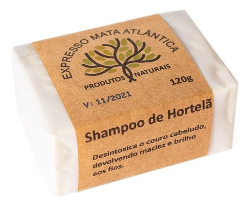 Shampoo Sólido Vegano Hortelã Da Expresso Mata Atlântica
