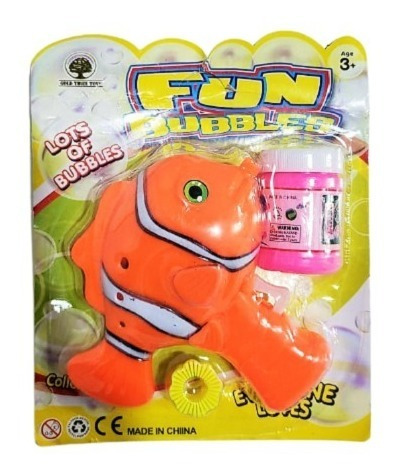 Burbujero Pistola Pececito Nemo Infantil Burbujas Divertido