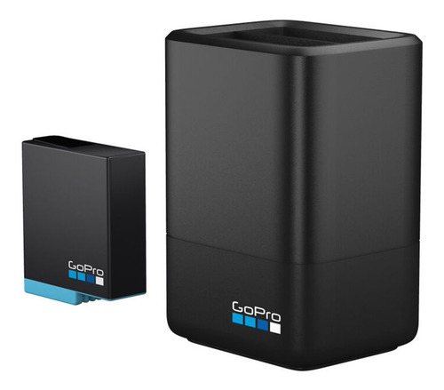 Imagen 1 de 3 de Cargador Doble Bateria Hero 8/7/6/5 Black Y 2018 + Bateria