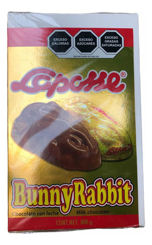Laposse Conejo Chocolate Bunny Rabbit 100 Pzas 800 G