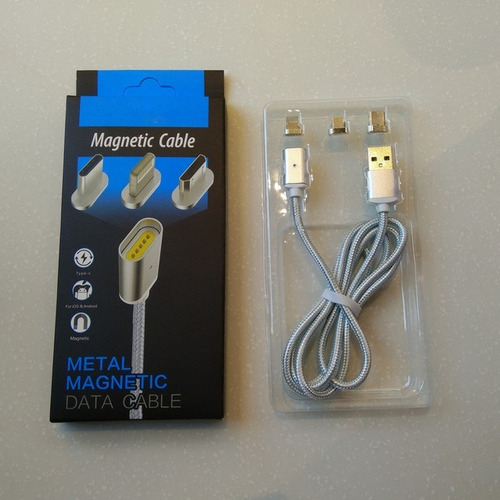 Cable Magnético 3 En 1 Lightning iPhone, Tipo C Y Micro Usb