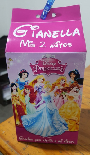 Pack 10 Cajas Dulceras Princesas, Blanca Nieves, Rapunzel