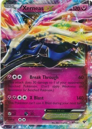 Carta Pokémon Lendário Xerneas Ex Xy Promo 7 no Shoptime