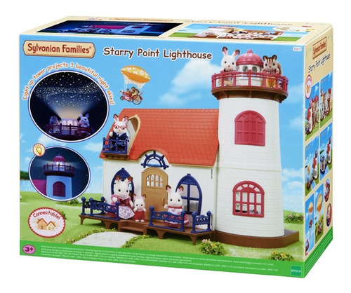 Sylvanian Families Casa Con Faro De Luz + Accesorios Febo