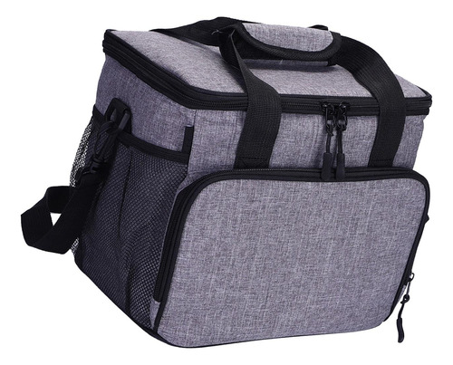 Bolsa Térmica Aislada Para Alimentos Gris 28x21,5x24cm