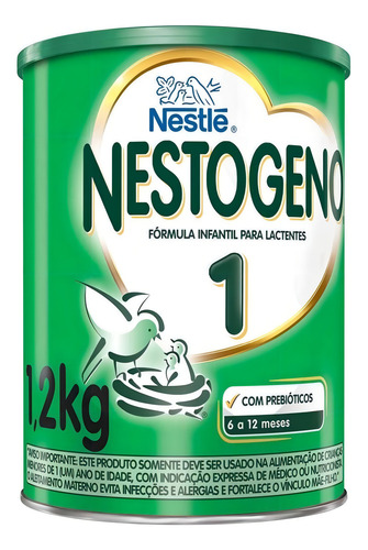 Kit 2 Fórmula Infantil Em Pó Nestlé Nestogeno 1 - Lata 1,2kg