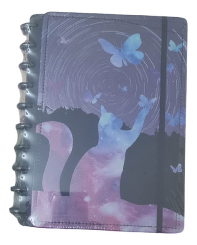Caderno Inteligente Grande Capa Dura Universitário Cor FADA C/ ESTRELAS