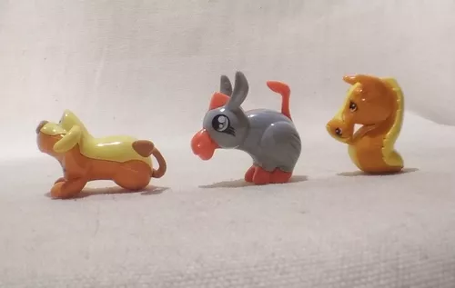 Kinder Ovo Antigo Duplo Animais Kit Com 3 Unidades