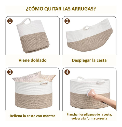 Pack 2 Canastos Ropa Cesta Para Juguetes Organizador Con Asa Rosa/blanco