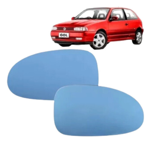 Par Lente Azul Retrovisor Gol G2 Bola 1995/1999 Le/ld Convex