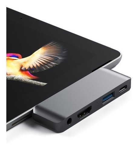 Hub Adaptador Satechi Usb-c Hdmi 4k, Usb 3.0/jack 3.5mm Caba
