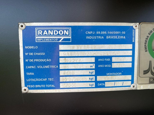 Imagem 9 de 11 de Carreta 9 Eixo Rodocaçamba Basculante Randon 2017