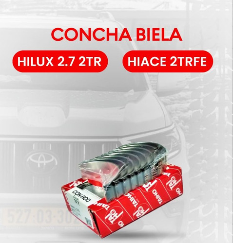 Concha Biela Toyota Std 010 020 030 Hilux Hiace Meru 2.7