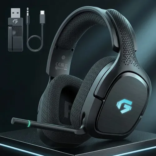 Fone De Ouvido Headset Gamer Sem Fio Olafvi Captain 700 Pro Over-...