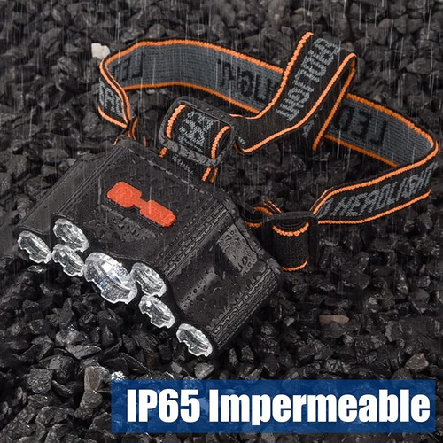 Mox Linterna Frontal Recargable Con 7 Leds Y 4 Modos