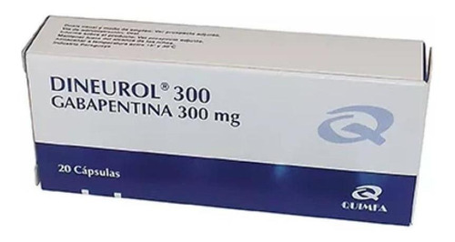 Dineurol 300 Mg 20 Cápsulas | Gabapentina