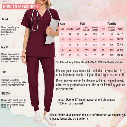 Conjunto De Uniforme Médico Para Mujer, Ropa De Trabajo De