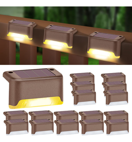 Beinhome Luz Solar Para Terraza Escalon Exterior 16 Led