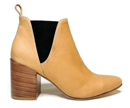 Botas Mujer Texana Cuero Elastico Dama Moda 2019 Art 604