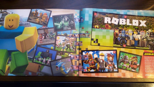 Álbum Roblox Casi Completo Con Varias Figuritas A Pegar (Usado)