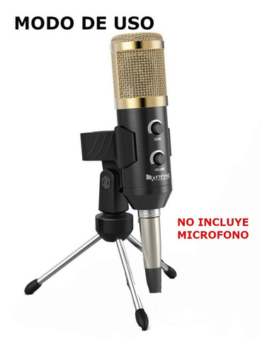 Pie Microfono De Mesa Stand Base Redonda Mini Pie Adaptable