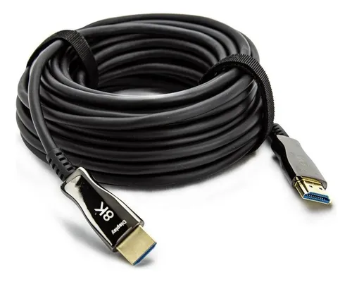 Cabo Hdmi Fibra Óptica 2.1 8k 30 Metros Menor preço em Cabo Hdmi Fibra Óptica 2.1 8k 30 Metros