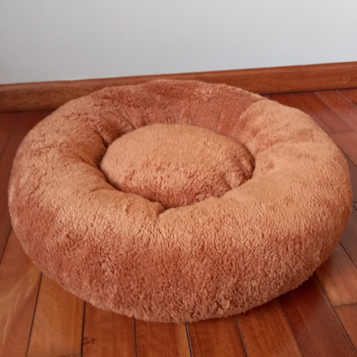 Imagen 2 de 5 de Nido Para Mascotas Redondo Corderito 50cm Perro Gato Cama