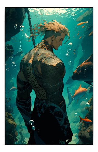 Cuadro De Rey De Los Siete Mares  Aquaman # 18 Ch