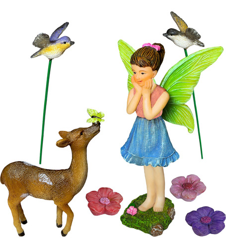Mood Lab Fairy Garden - Kit De Accesorios Y Figuras En Minia