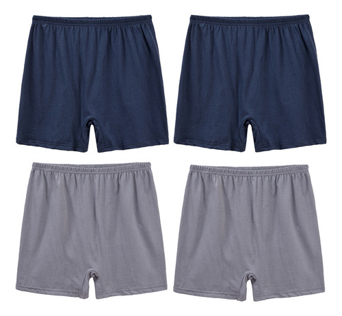 Calzoncillos Bóxer De Cintura Alta De Algodón Para Hombre