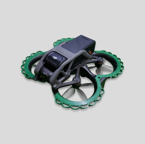 Protector Antigolpes Verde Impreso En 3d Flex Para Dji Avata