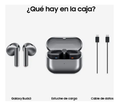 Auriculares Samsung Galaxy Buds 3 Sm-r630nza In-ear Gris