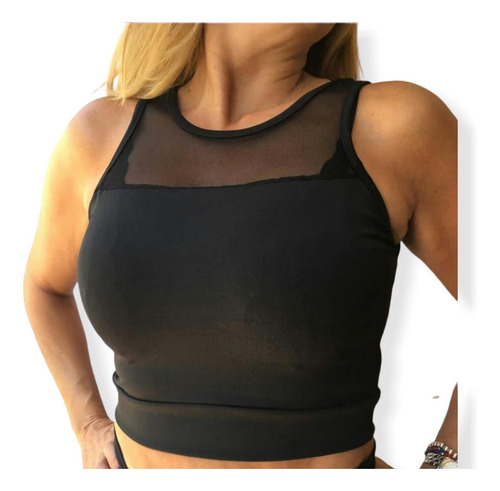 Imagen 2 de 3 de Top Deportivo Lycra Suplex Diseño Modelo Agatha