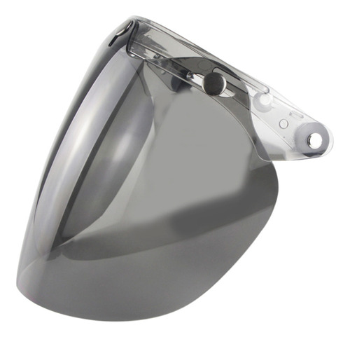 K Lens Open Visor Face 3-snap Lens Shield Wind Helmet Bubble