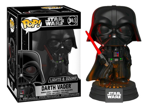 Funko Pop Darth Vader 343 Luz Y Sonidos Star Wars Baloo Toys