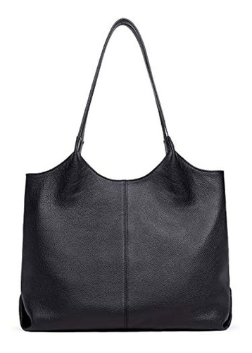 Bolso De Cuero Color Negro Para Mujer. Marca Gionar