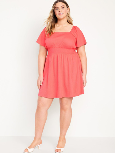 Vestido Con Mangas De Aleta Para Mujer Old Navy