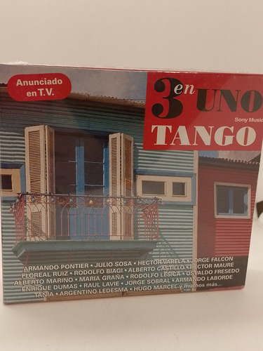 3 En Uno Tango Cd X 3 Box Nuevo  Disqrg